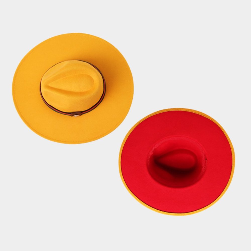 Panama Style Bumble Bee Fedora/Dressy Fedora Hat - Picture 5 of 5